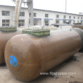 Double underground fuel steel tank for gas station